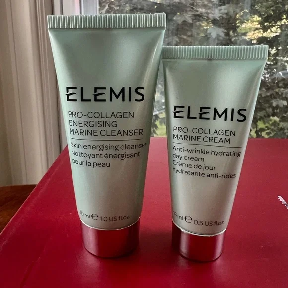 NEW ELEMIS Pro-collagen Marine Cleanser & Cream Travel Set 🌊 ✈️ - Picture 4 of 5